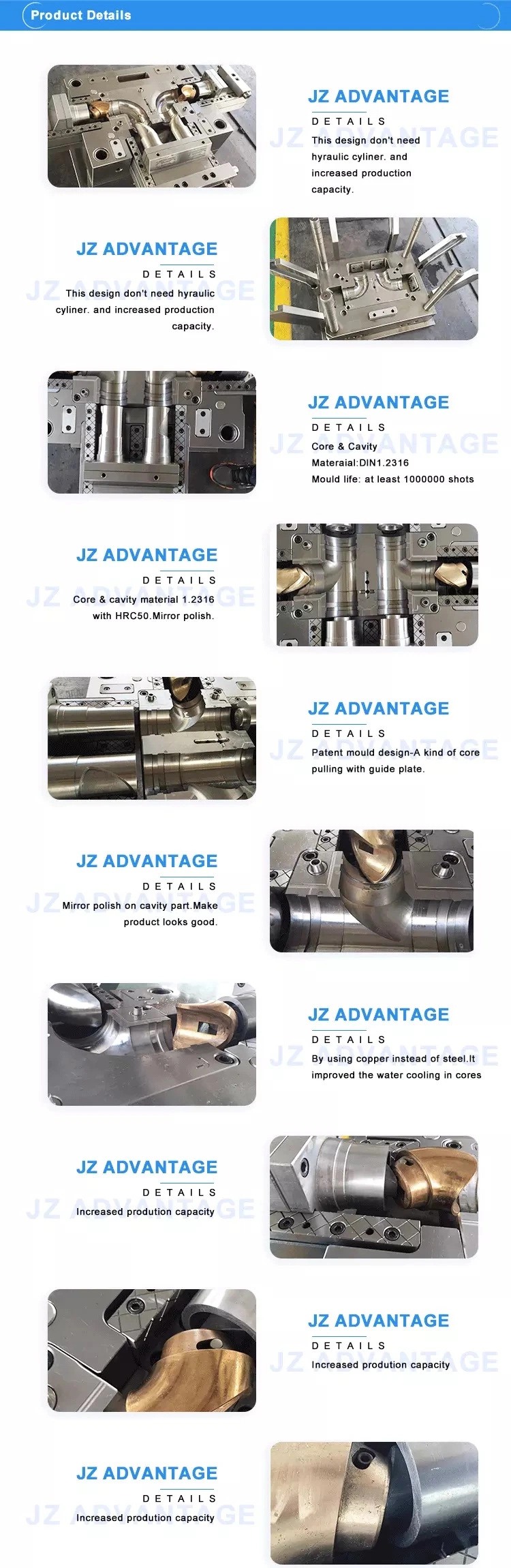 High Precision Injection Pipe Tee Fitting Mould