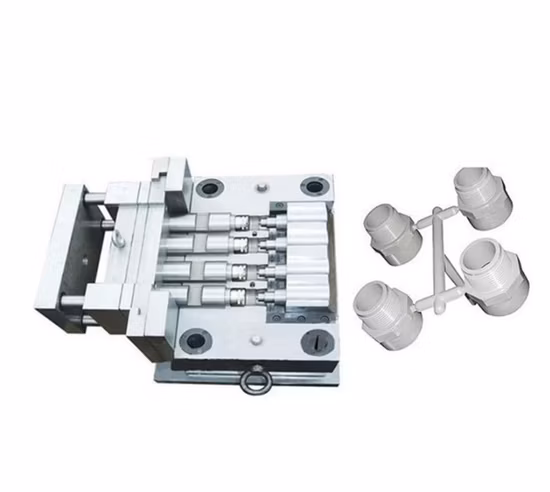 OEM Custom Injectino Moulding Professionelle Kunststoffrohrverschraubung Einspritz-Winkel-T-Ventilform